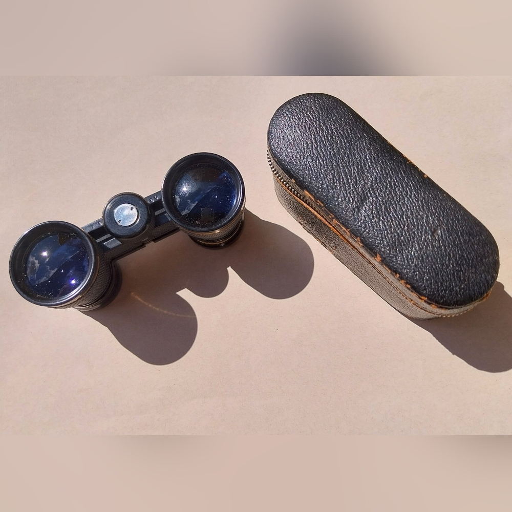 Black and Gold Binoculars with Case - Picture 6 of 11